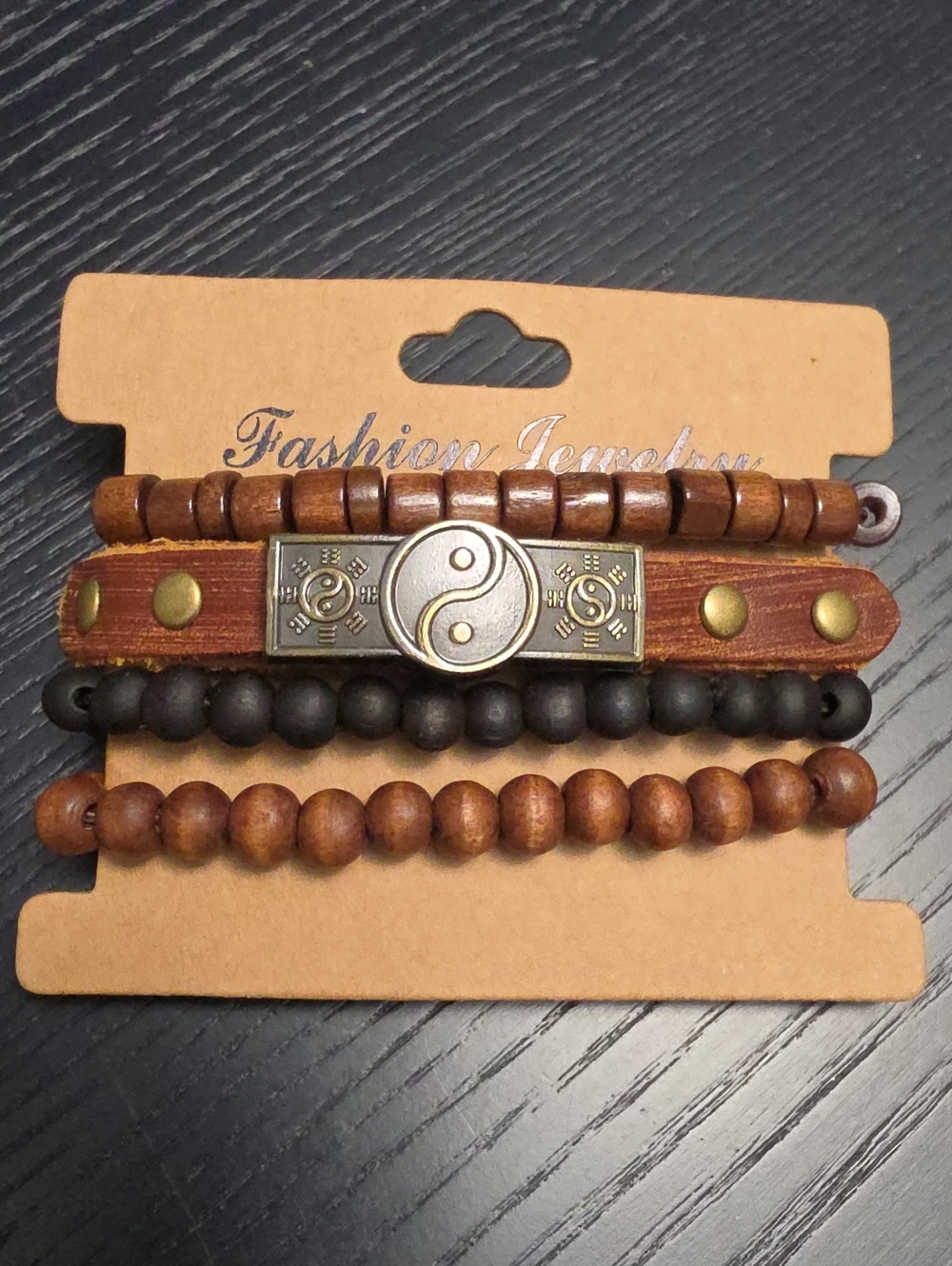 Yin & Yang energy braclet set of 4, New